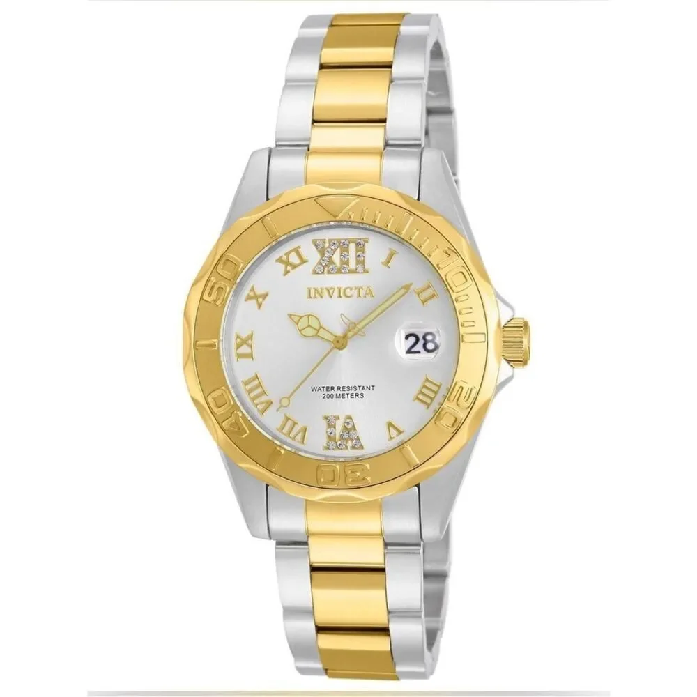 Invicta Two-Tone Gold and Silver Women's Bracelet Watch